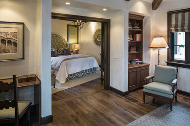 Example of a large mountain style bedroom design in Los Angeles