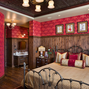 75 Beautiful Rustic Bedroom With Red Walls Pictures Ideas November 2020 Houzz