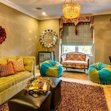 Moroccan Inspired Teen Girls Bedroom - California Private Residence