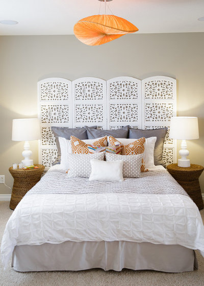 Mediterranean Bedroom by Natalie Fuglestveit Interior Design