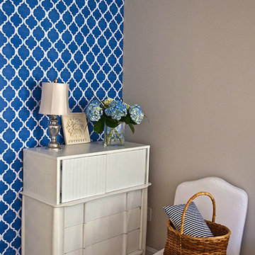 MoRockAnSoul - Moroccan Inspired Casart Blue Arch Accent Wall
