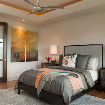 Mountain Contemporary Custom Home - Master Bedroom