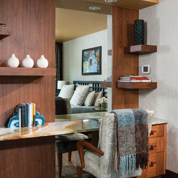 Mountain Modern Log Home: The Hahn's Peak Residence - Guest Bedroom