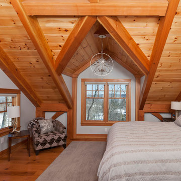 Mountainside Timber Frame Bedroom