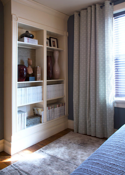 Transitional Bedroom by Margot Hartford Photography