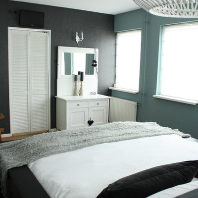 Example of a trendy bedroom design in Amsterdam