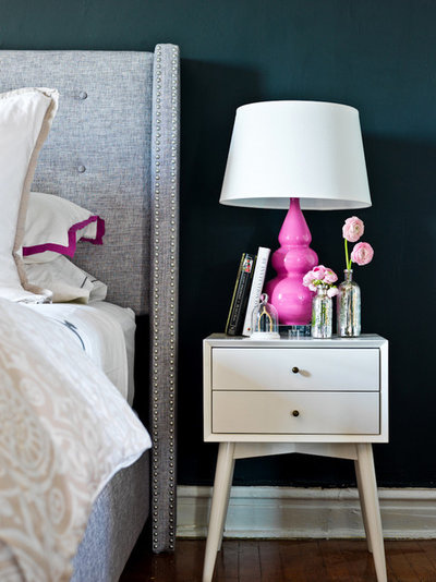 Contemporary Bedroom My Houzz: Feminine Chic Charms in a Chicago Rental