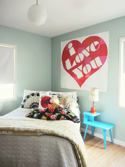 Eclectic Bedroom My Houzz: Thrifty Flourishes Give a ’50s Home Retro Appeal