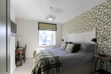 Inspiration for a traditional bedroom in West Midlands.