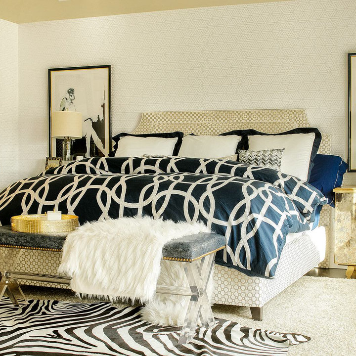 Navy Gold Bedroom Ideas And Photos & Ideas Houzz
