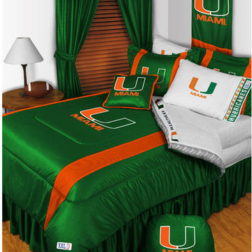 NCAA Miami Hurricanes Bedding and Room Decorations