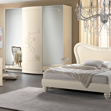 Neoclassical Bed / Bedroom Amalfi Ivory by Spar - Bedroom Sets