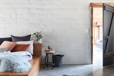 メルボルンにある北欧スタイルのおしゃれな寝室のインテリア