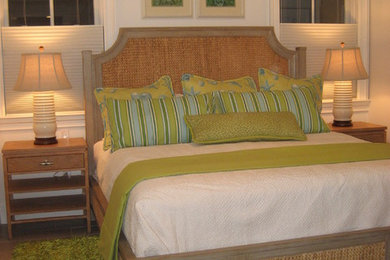 マイアミにあるコンテンポラリースタイルのおしゃれな寝室のレイアウト