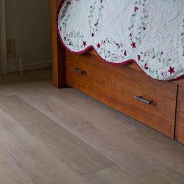 New tile floors for guest room  - porcelain tile hardwood look