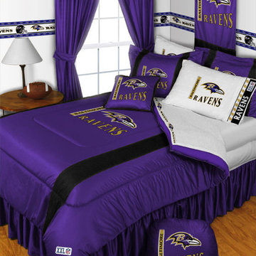 NFL Baltimore Ravens Bedding and Room Decorations