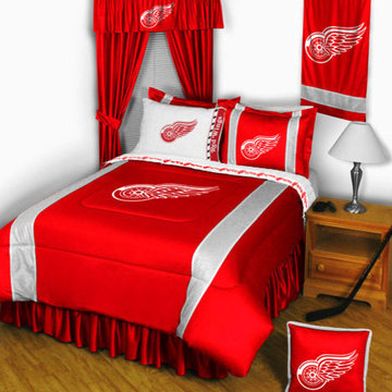 NHL Detroit Red Wings Bedding and Room Decorations