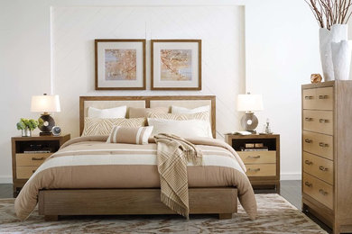 Example of a minimalist bedroom design in New York