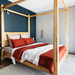 Design ideas for a scandinavian bedroom in Melbourne.