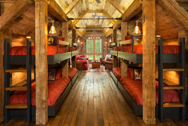 Rustic Bedroom by John Kraemer & Sons