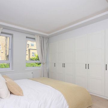 Notting Hill flat renovation and full refurbishment - Master bedroom
