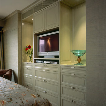 NYC Apartment Master Bedroom Dresser and TV Cabinetry