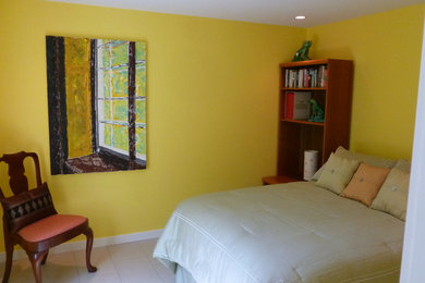 バンクーバーにあるコンテンポラリースタイルのおしゃれな寝室のインテリア