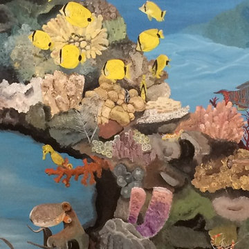 Ocean Coral Reef Mural