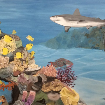 Ocean Coral Reef Mural