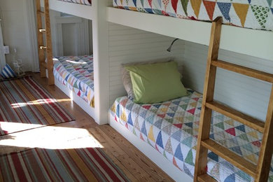 Bedroom - coastal bedroom idea in Portland Maine