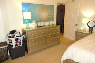 Inspiration for a transitional bedroom remodel in San Diego