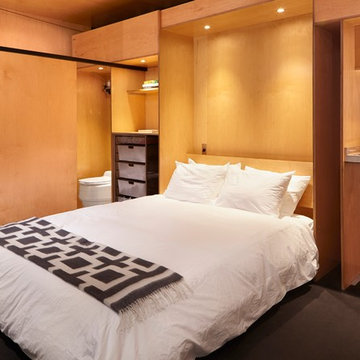 Off the Grid Container Cabin - Bedroom