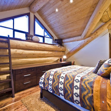 Rustic Bedroom by Sticks + Stones Design Group Inc.