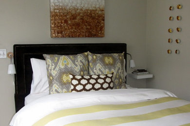 アトランタにあるトランジショナルスタイルのおしゃれな寝室