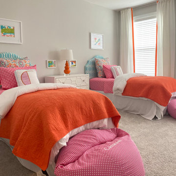 Orange It Is. Twins Bedroom