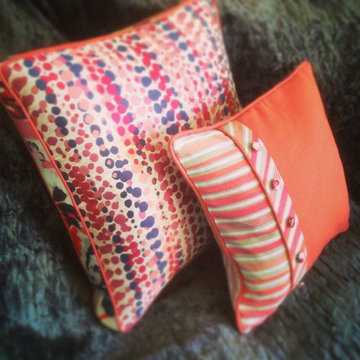 Orange zest cushions