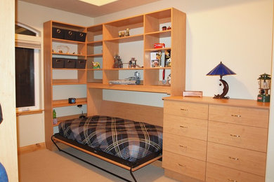 アルバカーキにあるコンテンポラリースタイルのおしゃれな寝室のインテリア