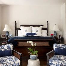 Navy And White Master Bedroom