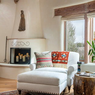 Bedroom - southwestern bedroom idea in Albuquerque