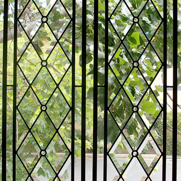 Pair of Tudor Style Diamond Windows - Style Guide - Beveled Glass