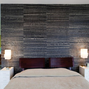 Palm Springs Modern Master Bedroom Feature Wall