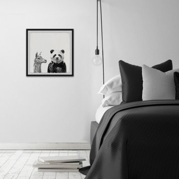 "Panda Buddy" Framed Painting Print