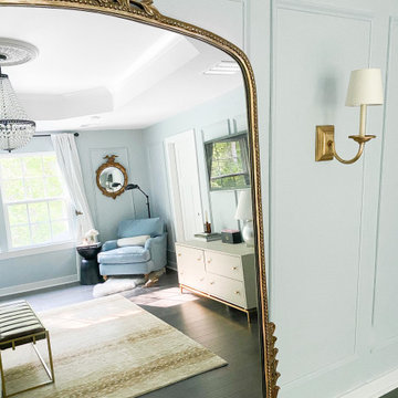 Parisian Style Blue Master Bedroom