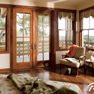 Pella® Architect Series® double-hung windows brighten up designs
