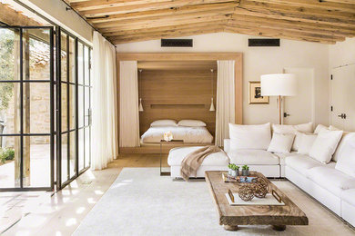 Example of a country bedroom design in Phoenix