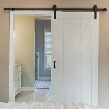 Phoenixville, PA :Master Bedroom Suite with Barn Door