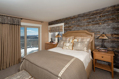 Mountain style bedroom photo in Boston