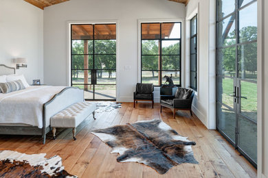 Bedroom - southwestern bedroom idea in Austin