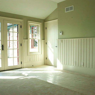 Bedroom - farmhouse bedroom idea in Chicago