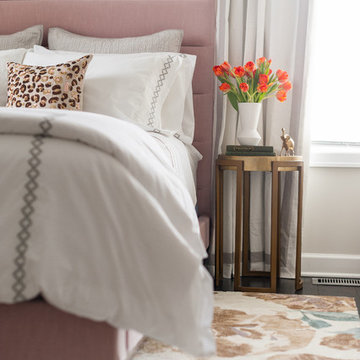 Pink and Gray Bedroom